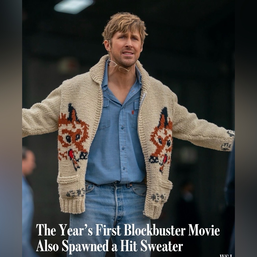 RARE Vintage HandKnit Mary Maxim Pattern Project Hail Mary Curling Sweater - Picture 11 of 11